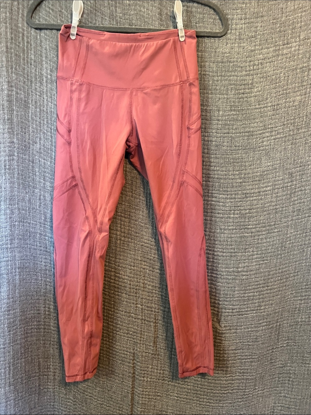 Dusty Rose Lululemon High-Waist Performance Compression Leggings size 6